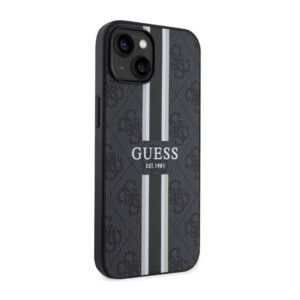 Guess 4G Printed Stripes MagSafe - dėklas skirtas Apple iPhone 14 Plus Black - Image 4