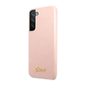 Guess Silicone Script Metal Logo - dėklas skirtas Samsung Galaxy S23 Pink - Image 2