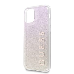Guess Glitter Gradient - dėklas skirtas  Apple iPhone 11 Pro Max Gold/Pink - Image 3