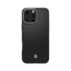Spigen Enzo Aramid Mag MagSafe - Case Apple iPhone 16 Pro Black / Natural - Image 2