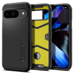 Spigen Tough Armor - dėklas skirtas Google Pixel 9 / 9 Pro Black - Image 1