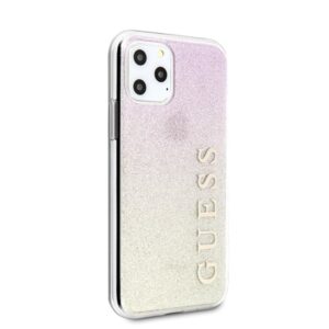 Guess Glitter Gradient - dėklas skirtas  Apple iPhone 11 Pro Max Gold/Pink - Image 5