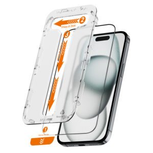 Crong EasyShield 2-Pack - Apsauginis stiklas skirtas Apple iPhone 16 / Apple iPhone 15 (2 pieces) - Image 4