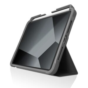 STM Dux Plus - Rugged dėklas skirtas iPad mini 7 (2024) / mini 6 (2021) MIL-STD-810G with Apple Pencil Holder (Black)
