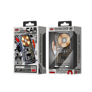 WEKOME WP-U204 Vanguard Series - Auto car holder with wireless charging 15W (Black) - Image 3