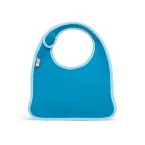 BUILT Mess Mate Set of 2 baby bib (Dribble Dots Blue) - Image 3