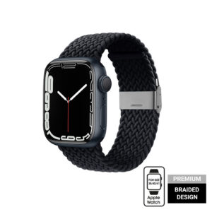 Crong Wave Band – Braided strap for Apple Watch 38/40/41/42 mm (graphite) - Image 3
