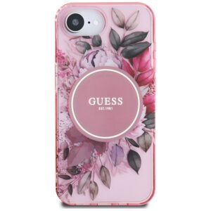 Guess IML Flowers MagSafe - dėklas skirtas Apple iPhone 16e pink - Image 3