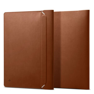Spigen Valentinus Sleeve Laptop - 15" / 16" Notebook Case Classic Brown - Image 1