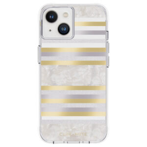 Case-Mate Pearl Stripes MagSafe - dėklas decorated su mother-of-pearl skirtas Apple iPhone 14 / Apple iPhone 13 Pearl Stripes - Image 1