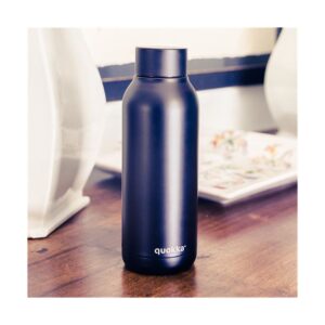 Quokka Solid - Stainless steel double wall vacuum insulated water bottle, portable thermos 510 ml (Jet Black) - Image 3