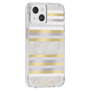 Case-Mate Pearl Stripes MagSafe - dėklas decorated su mother-of-pearl skirtas Apple iPhone 14 / Apple iPhone 13 Pearl Stripes - Image 2