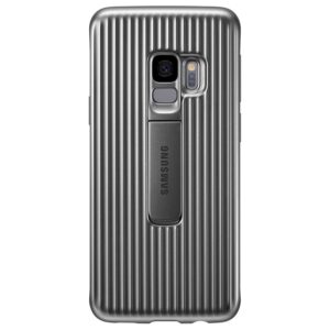 Samsung Protective Standing Cover - dėklas skirtas Samsung Galaxy S9 with kickstand Silver - Image 1