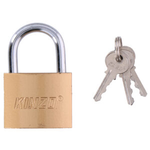 Kinzo - 50 mm brass padlock with three keys - Image 3