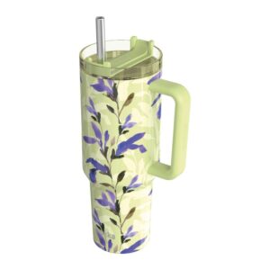 Quokka Stream - Stainless Steel Thermal Mug 1200 ml with Straw (Matcha)