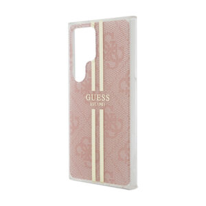Guess IML 4G Gold Stripe - Case Samsung Galaxy S24 Ultra Pink - Image 6