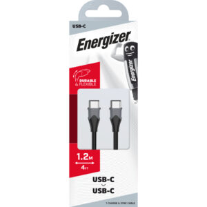 Energizer Classic - USB-C to USB-C connecting cable 1.2m Black - Image 2