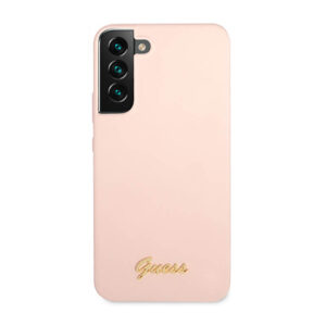 Guess Silicone Script Metal Logo - dėklas skirtas Samsung Galaxy S23+ Pink - Image 3