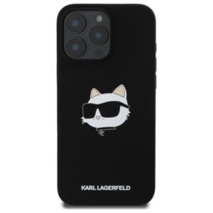 Karl Lagerfeld Silicone Choupette Head Print MagSafe - dėklas skirtas Apple iPhone 16 Pro black - Image 3