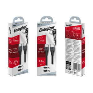 Energizer Classic - USB-C to USB-C connecting cable 1.2m Black - Image 3