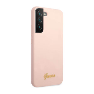 Guess Silicone Script Metal Logo - dėklas skirtas Samsung Galaxy S23+ Pink - Image 4