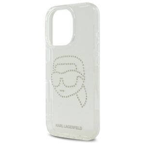 Karl Lagerfeld IML Rhinestones Karl Head - dėklas skirtas Apple iPhone 16 Pro transparent - Image 6