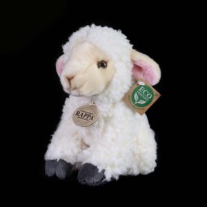 Rappa - Plush Realistic Sitting Sheep 18 cm Eco-Friendly - Image 4