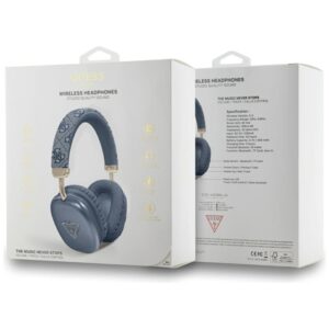Guess 4G Triangle Logo - Wireless Over-Ear Headphones Bluetooth V5.3 blue - Image 4