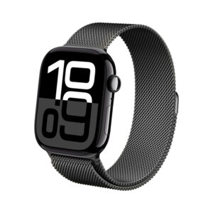 Crong Milano Steel - Stainless Steel apyrankė skirta Apple Watch 38/40/41/42 mm Graphite