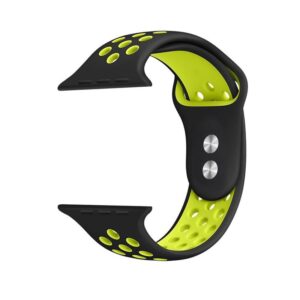 Crong Duo Sport – apyrankė skirta Apple Watch 38/40/41/42 mm black/lime - Image 5