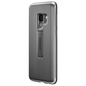 Samsung Protective Standing Cover - dėklas skirtas Samsung Galaxy S9 with kickstand Silver - Image 2