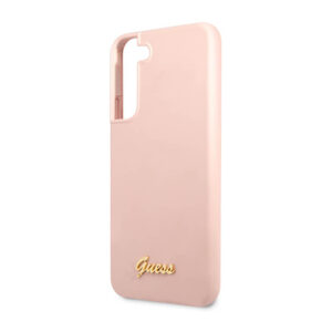 Guess Silicone Script Metal Logo - dėklas skirtas Samsung Galaxy S23+ Pink - Image 6