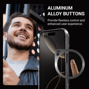 Crong Clear MAG Pro - dėklas Apple iPhone 15 Pro MagSafe black - Image 2