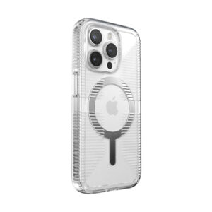 Speck Gemshell Grip + MagSafe - dėklas skirtas Apple iPhone 15 Pro Clear / Chrome Finish - Image 3