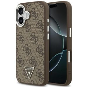 Guess 4G Triangle Logo MagSafe - dėklas skirtas Apple iPhone 17 brown - Image 1