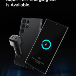 Spigen PC2200 Arcstation 2 - Car charger 2x USB-C 45W+30W PD (Black) - Image 2