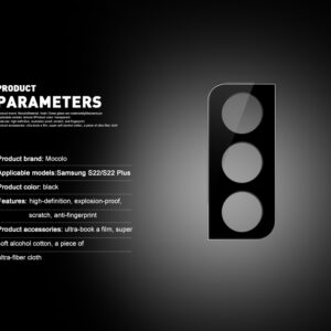 Mocolo Silk Camera Lens Glass - Apsauginis stiklas skirtas Samsung Galaxy S22 / S22+ camera lens - Image 6