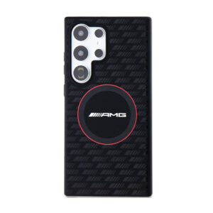 AMG Silicone Carbon Pattern MagSafe - Samsung Galaxy S24 Ultra case black - Image 3