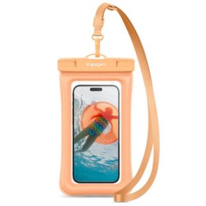 Spigen A610 Universal Waterproof Float Case - dėklas skirtas smartphones up to 6.9" Apricot - Image 1