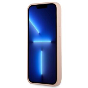 Guess Saffiano Double Card Triangle - dėklas skirtas Apple iPhone 13 Pro Max Pink - Image 5