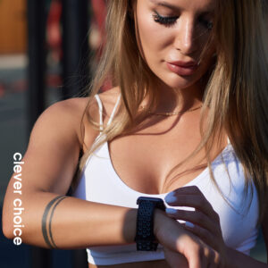 Crong Duo Sport – apyrankė skirta Apple Watch 38/40/41/42 mm black/lime - Image 3