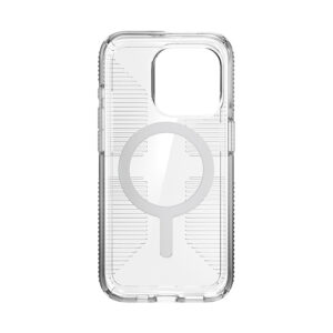 Speck Gemshell Grip + MagSafe - dėklas skirtas Apple iPhone 15 Pro Clear / Chrome Finish - Image 5