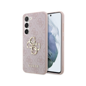 Guess 4G Big Metal Logo - dėklas skirtas Samsung Galaxy S23 Pink - Image 1
