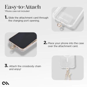 Case-Mate Phone Crossbody Chain - Shoulder chain for phone Gold - Image 3