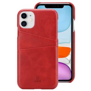 Crong Neat Cover - PU Leather dėklas skirtas Apple iPhone 11 Pro red - Image 1