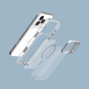 Moshi iGlaze MagSafe - Case Apple iPhone 17 Luna Silver - Image 5