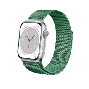 Crong Milano Steel – Stainless steel strap for Apple Watch 44/45/46/49 mm (green) - Image 2