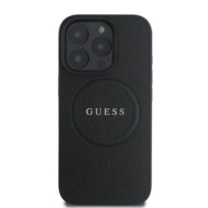 Guess Grained Ring MagSafe - dėklas skirtas Apple iPhone 16 Pro Max black - Image 2