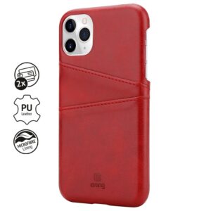 Crong Neat Cover - PU Leather dėklas skirtas Apple iPhone 11 Pro red - Image 2
