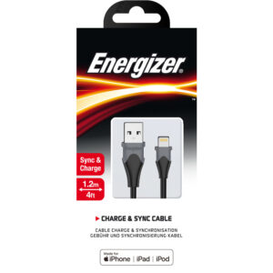 Energizer Classic - USB-A to Lightning connecting cable MFi certified 1.2m Black - Image 3